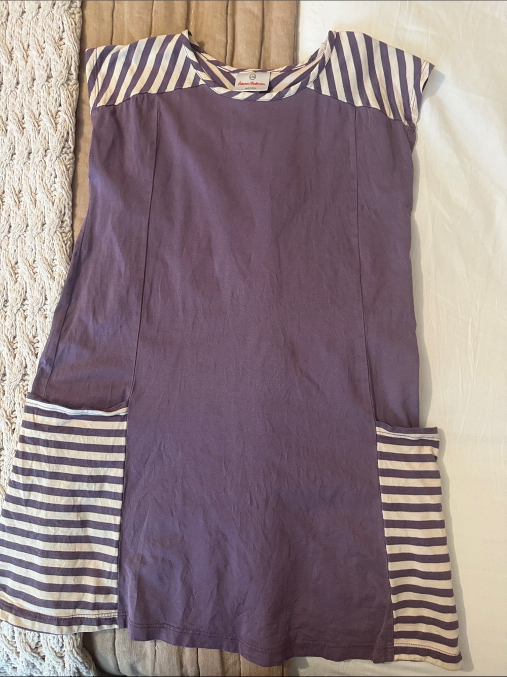 Hanna Andersson Dress with Striped Pockets